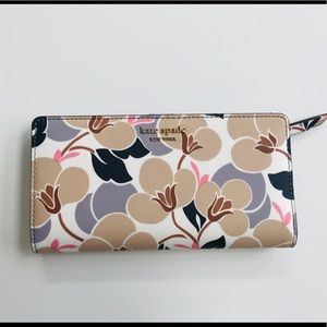 Kate Spade Floral Bifold Wallet NEW